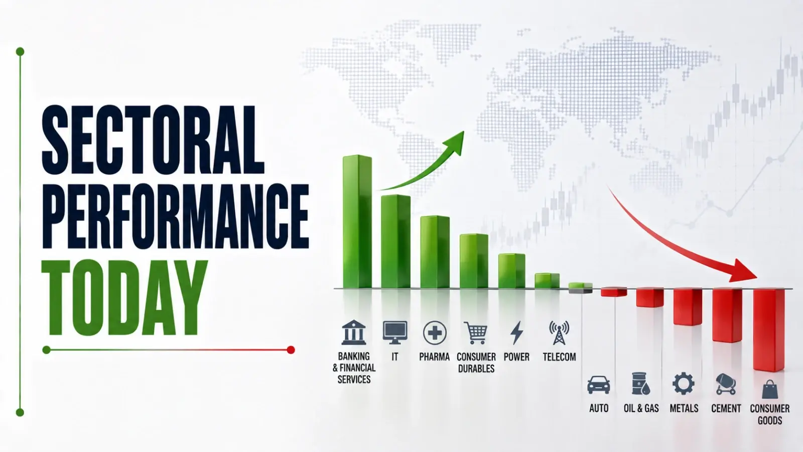 Sectoral Performance Today, August 13, 2026: Realty Leads Gains, Metals And Banks Drag; IT, Consumer Durables Advance 