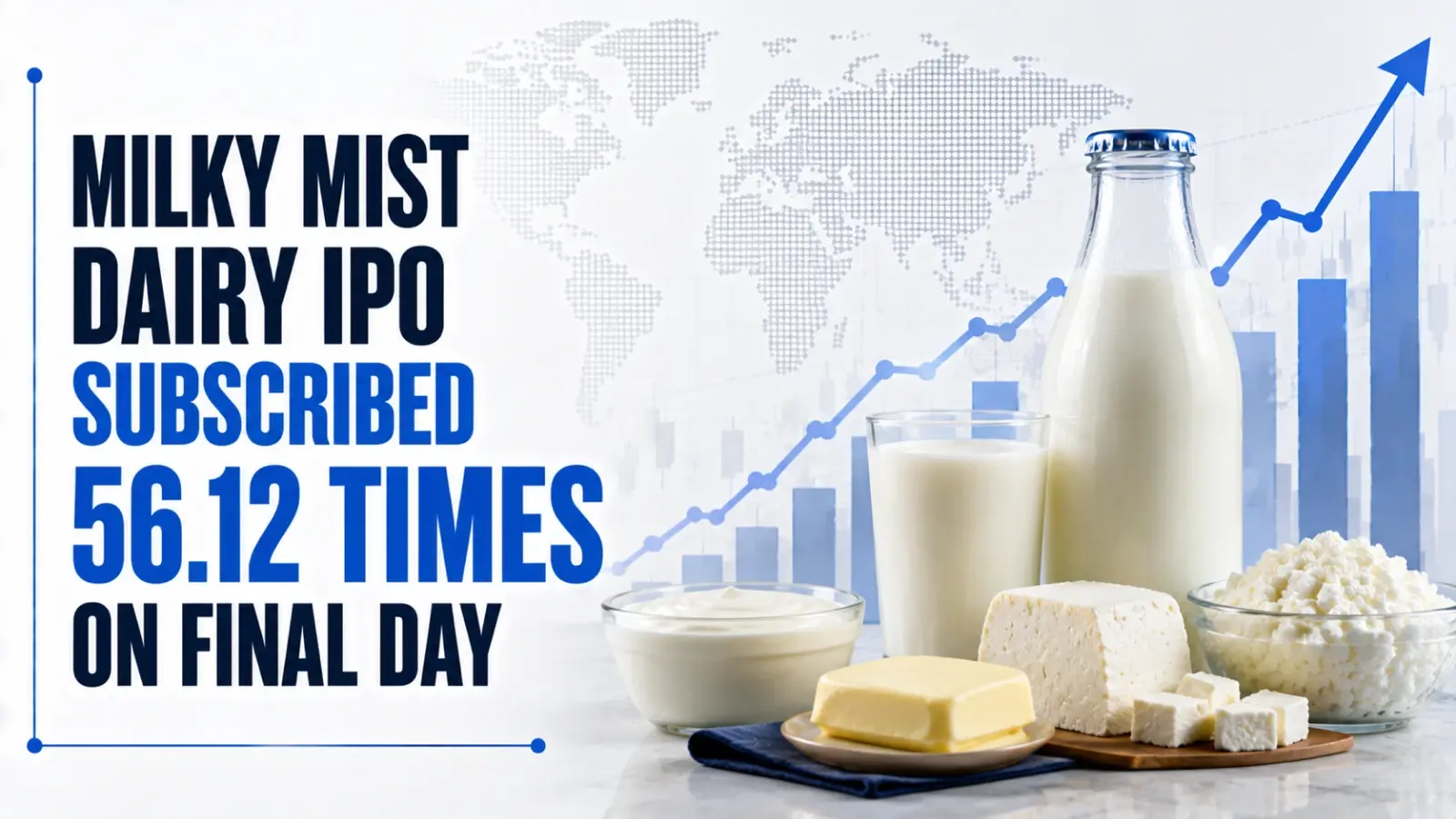Milky Mist Dairy IPO Subscribed 56.12 Times on Final Day