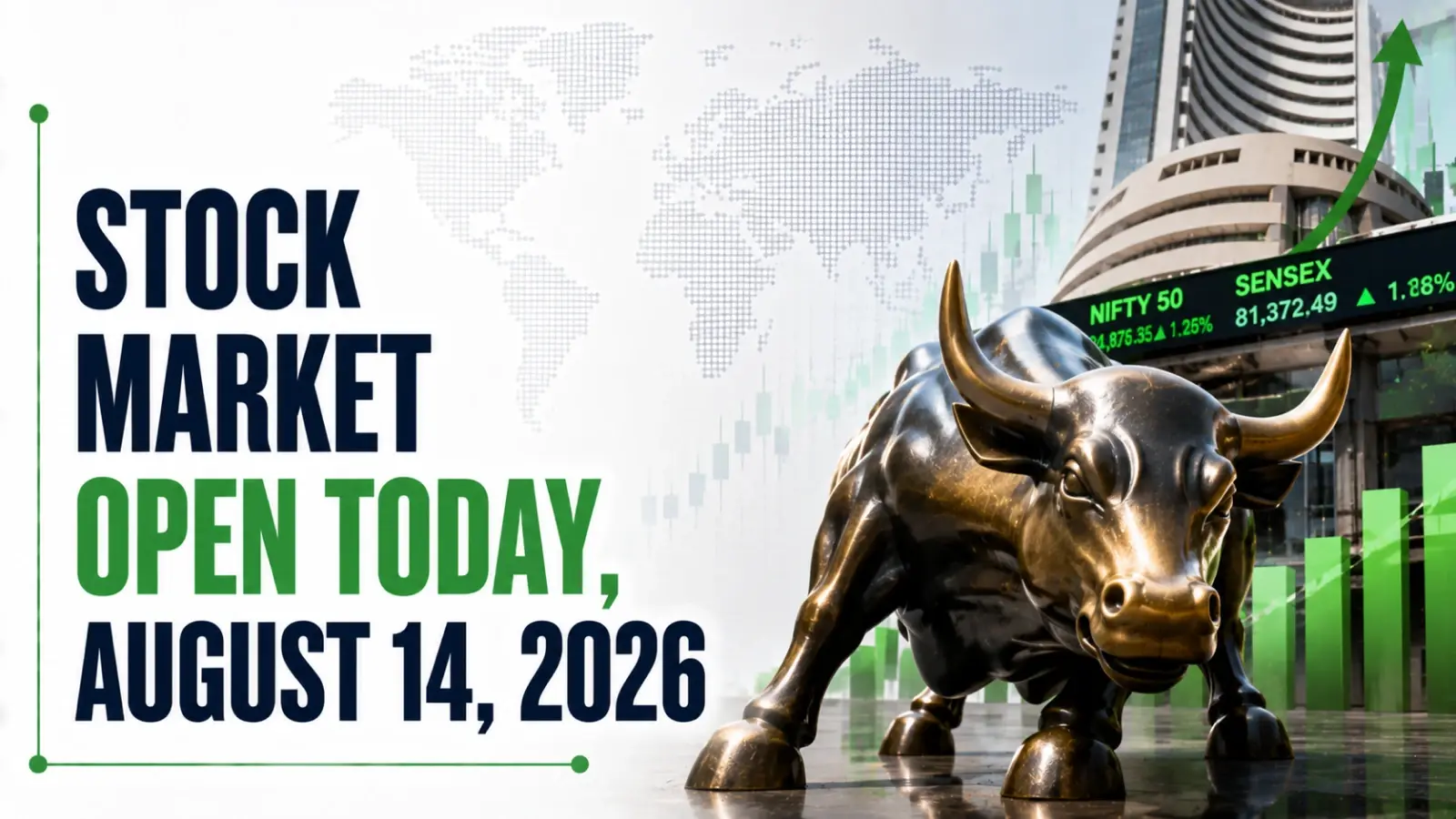 Stock Market Open Today, August 14, 2026: Sensex, Nifty Decline In Early Trade After Lower Open; Middle East Risks, FII Selling Weigh On Sentiment