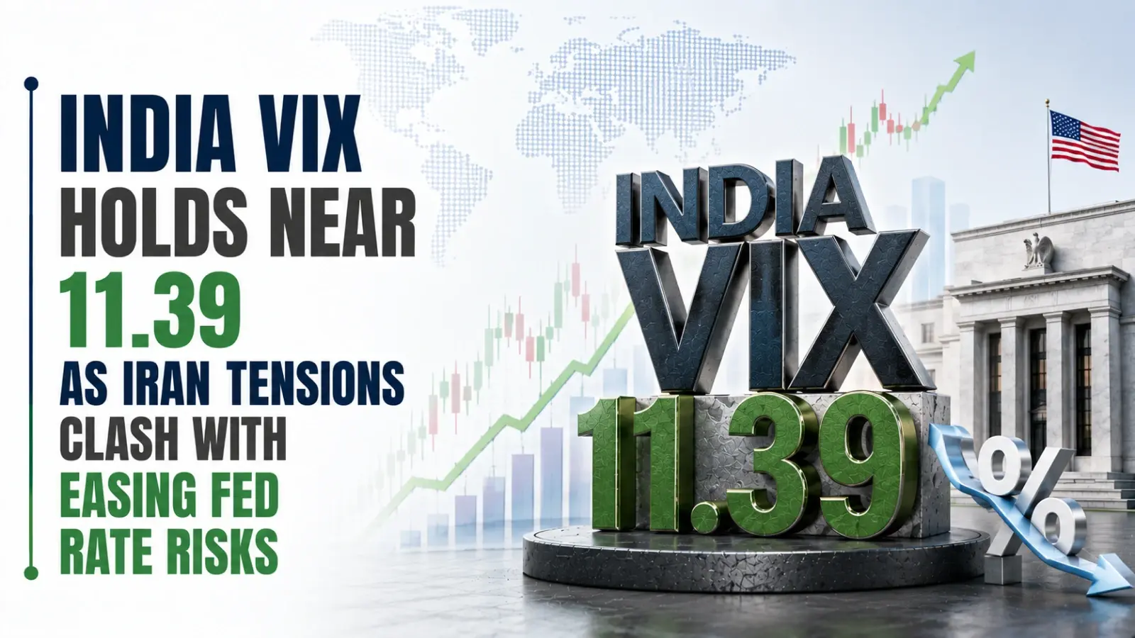 India VIX Holds Near 11.39 as Iran Tensions Clash with Easing Fed Rate Risks 