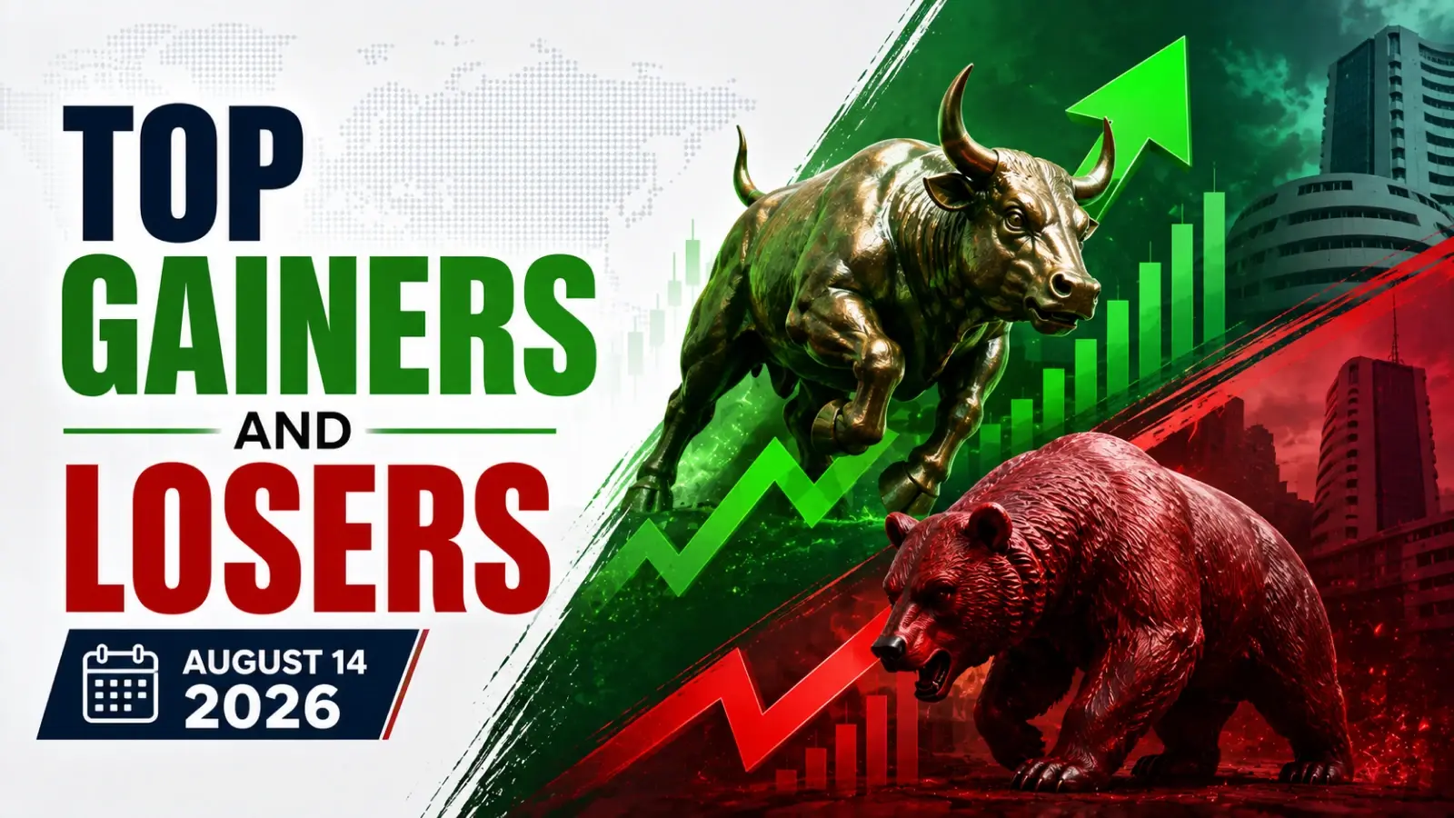 Top Gainers and Losers, August 14, 2026, 12:30 PM IST: Apollo Hospitals Enterprise, Bharti Airtel and Tata Motors Passenger Vehicles in Focus