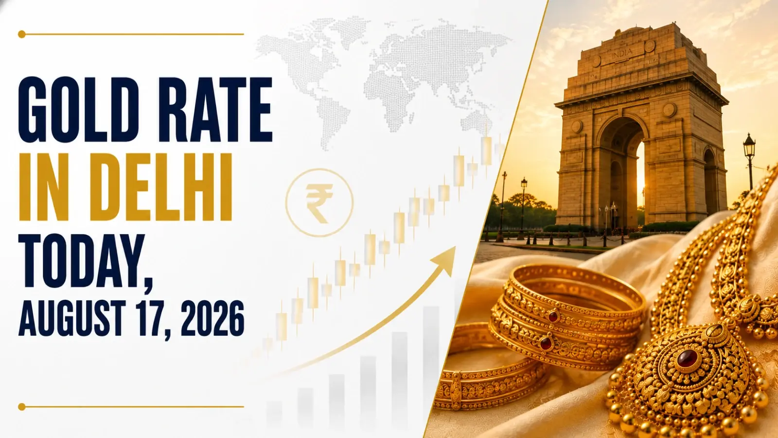 Gold Rate in Delhi Today, August 17, 2026: 24K Gold Rises to ₹15,581 Per Gram