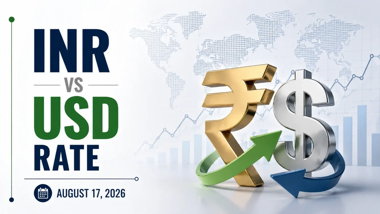 INR vs USD Rate, August 17, 2026: Rupee Falls 19 Paise To Close at 95.61 Against US Dollar
