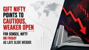 Gift Nifty Points to Cautious, Weaker Open for Sensex, Nifty on Friday as Late Slide Weighs