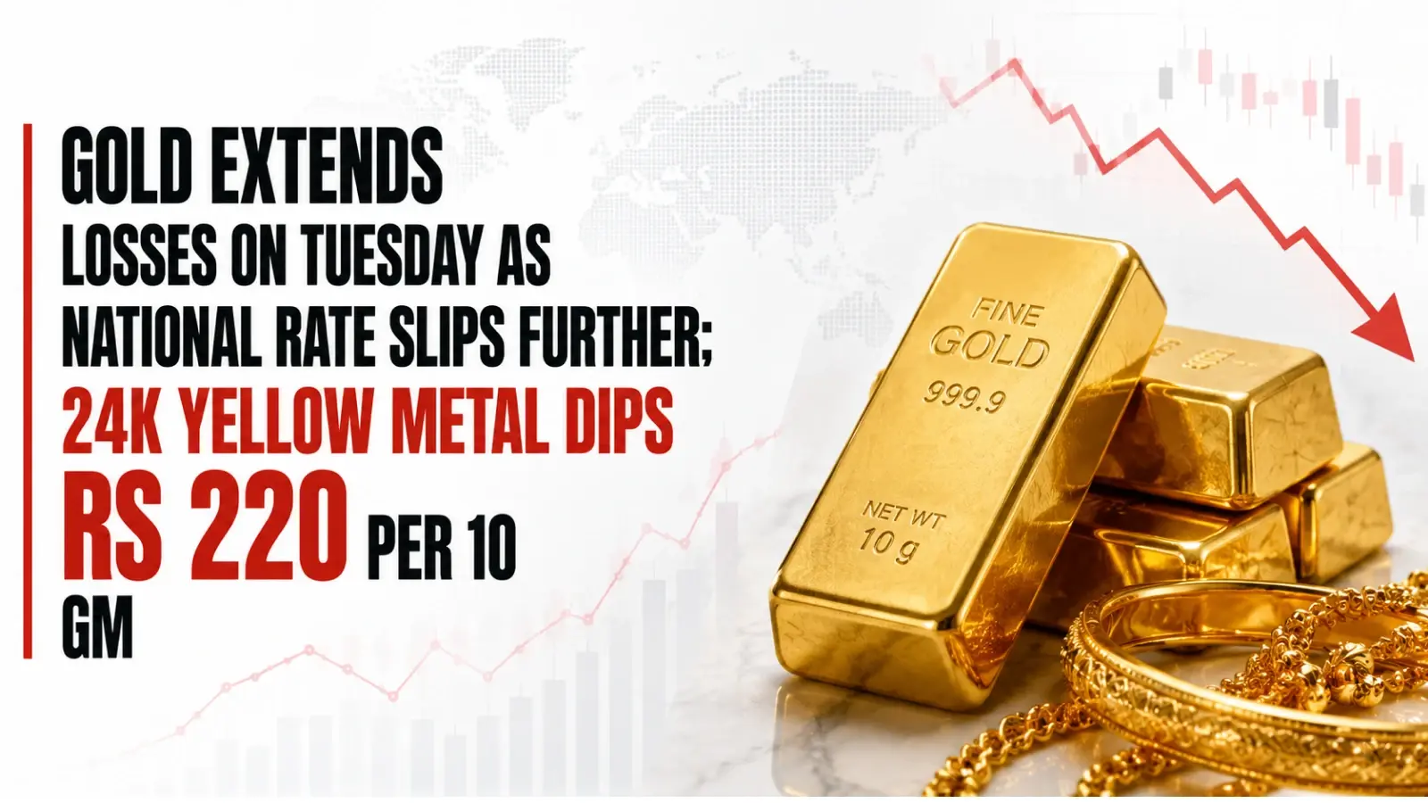 Gold Rate Today, August 4, 2026: Gold Extends Losses on Tuesday as National Rate Slips Further; 24K Yellow Metal Dips Rs 220 per 10 gm  