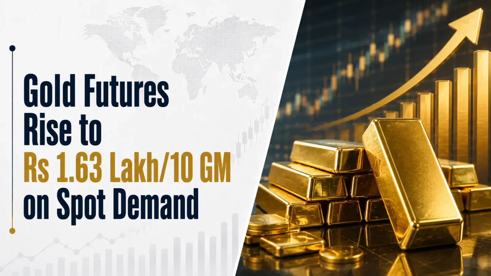 Gold Futures Rise to Rs 1.63 Lakh/10 GM on Spot Demand