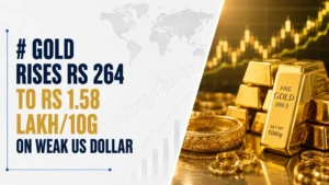 Gold Rises Rs 264 to Rs 1.58 Lakh/10g on Weak US Dollar