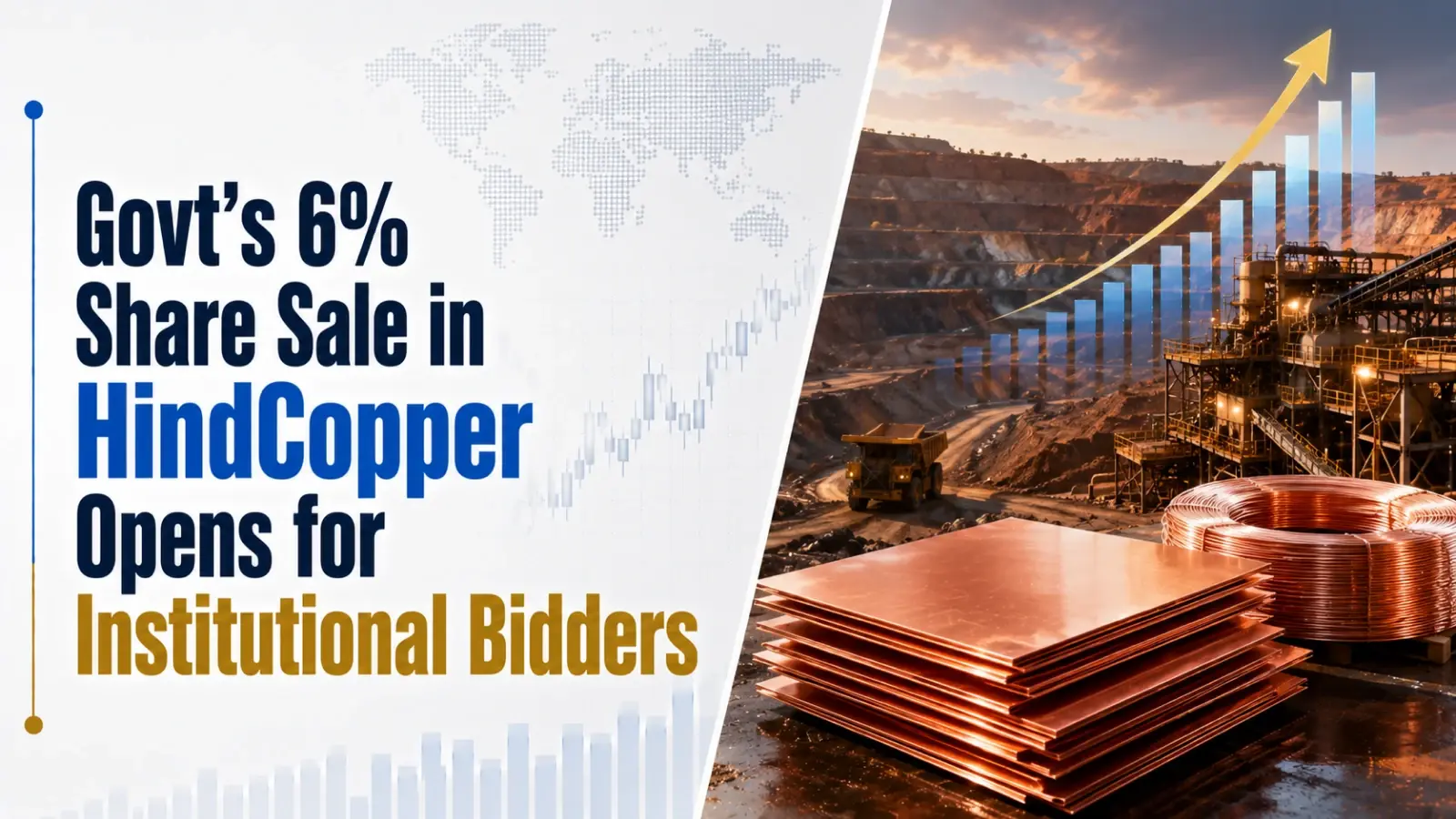 Govt’s 6% Share Sale in HindCopper Opens for Institutional Bidders
