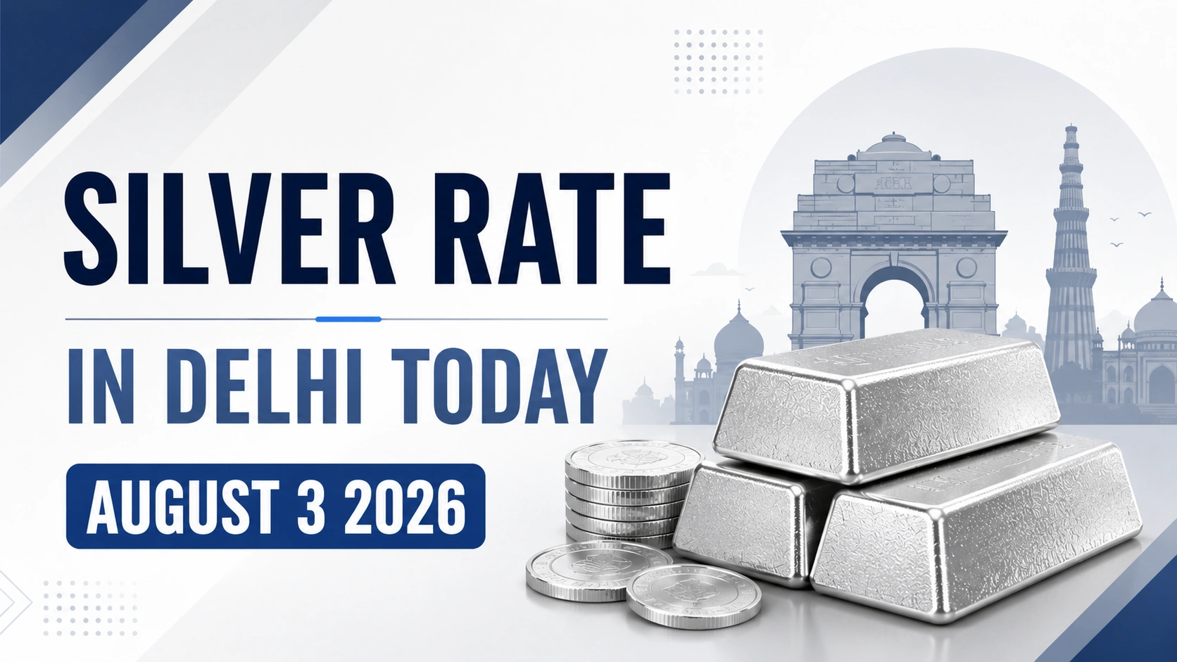 Silver Rate in Delhi Today, August 3, 2026: Prices Hold Steady