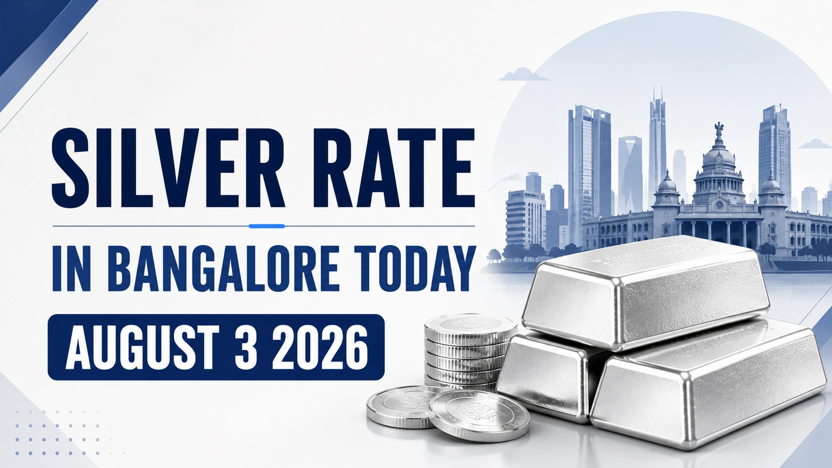 Silver Rate in Bangalore Today, August 3, 2026: Prices Hold Firm