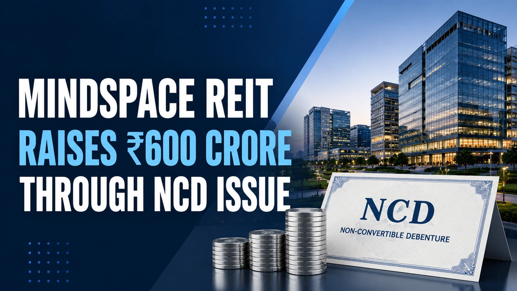 Mindspace REIT Raises ₹600 Crore Through NCD Issue; Units Edge Up
