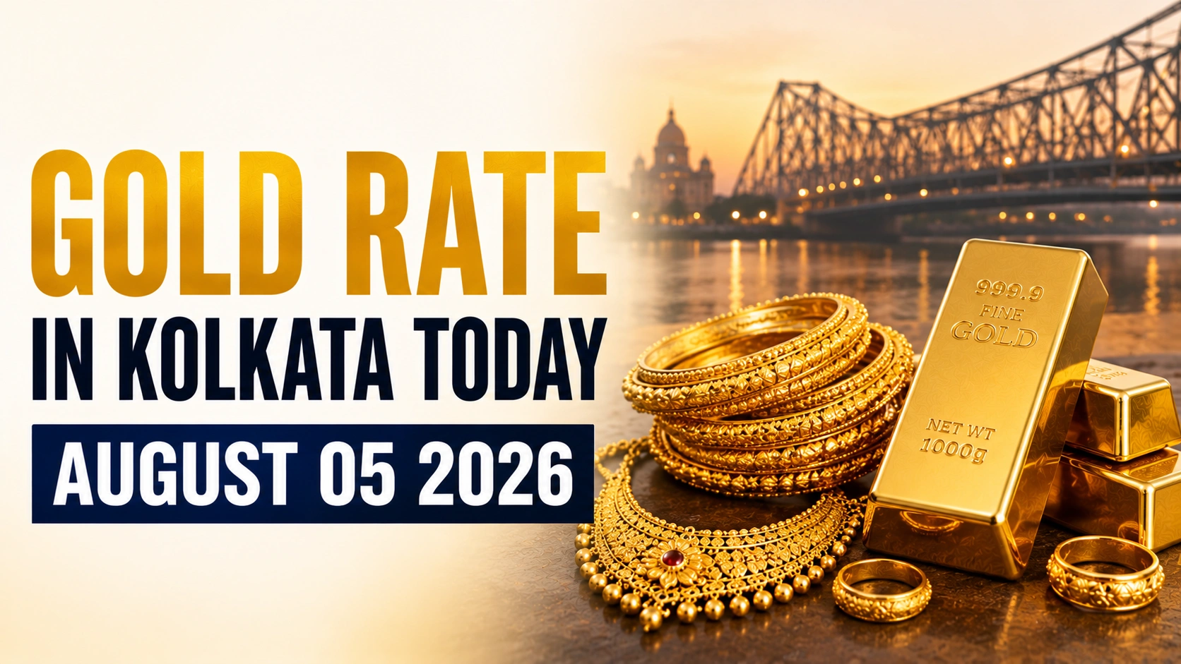 Gold Rate in Kolkata Today, August 5, 2026: Gold Prices Jump Sharply After Yesterday's Pullback