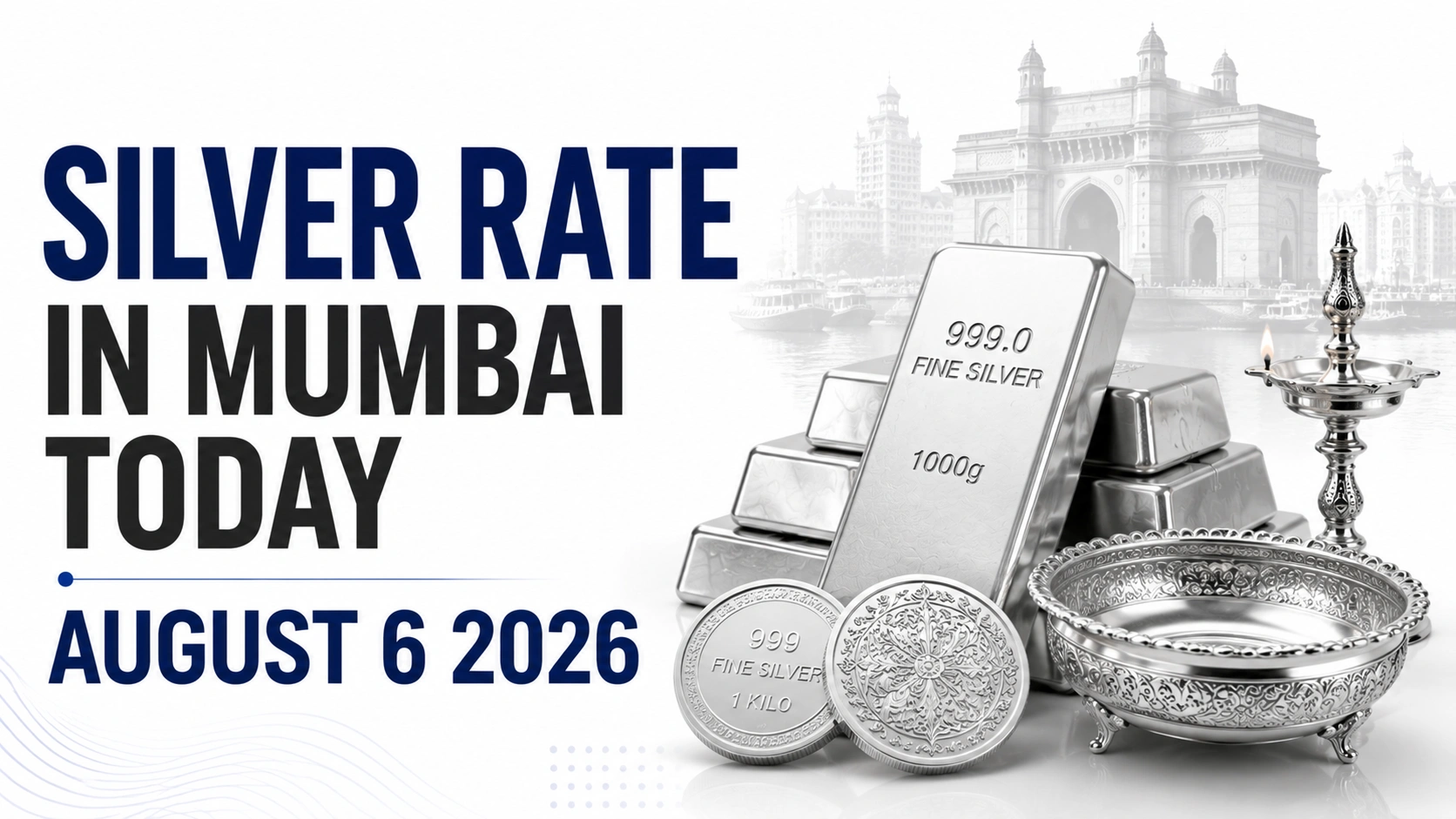Silver Rate in Mumbai Today, August 6, 2026: Silver Holds Firm at ₹240 Per Gram After Recent Upswing
