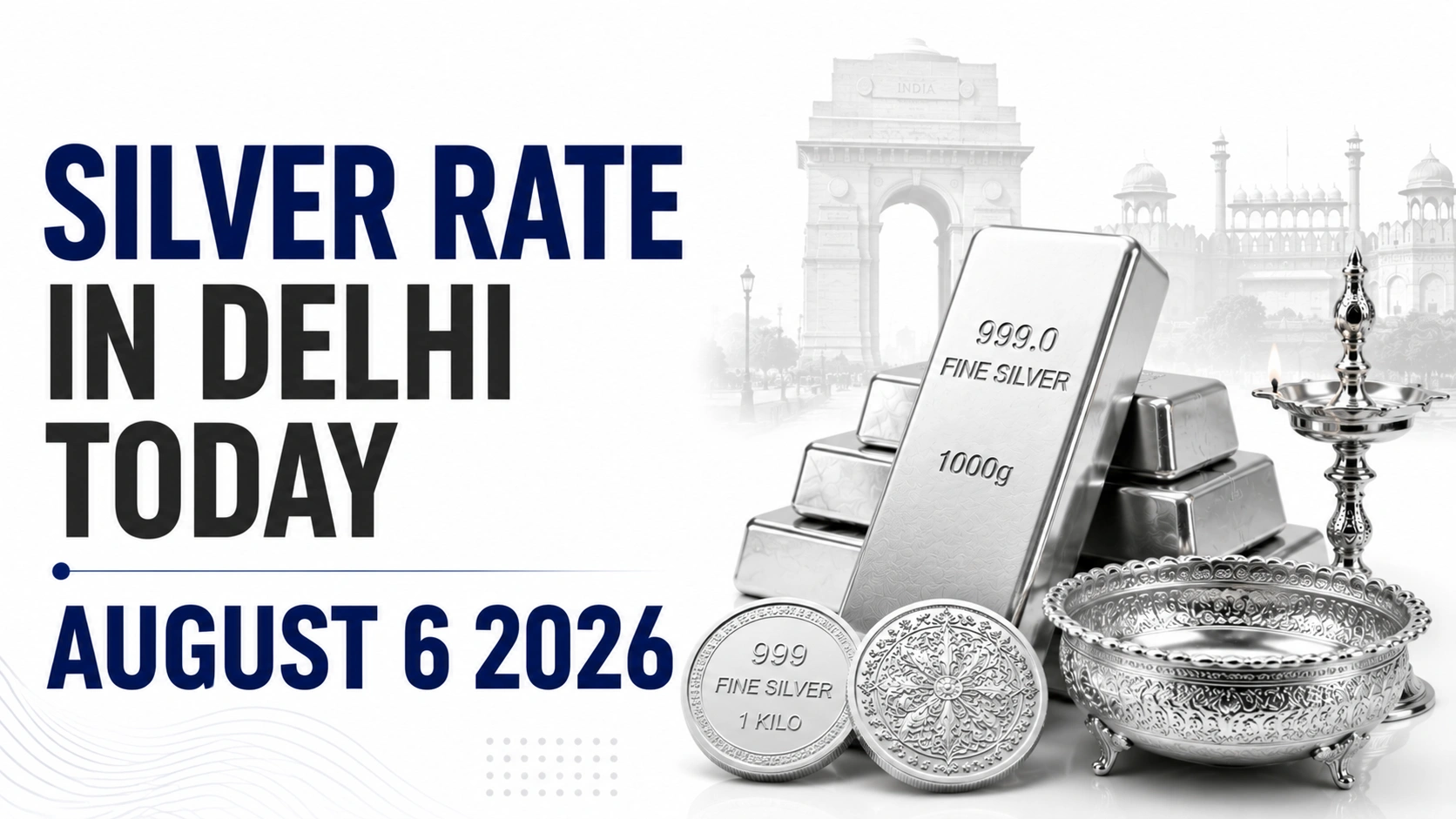 Silver Rate in Delhi Today, August 6, 2026: Silver Holds at ₹240 Per Gram After Recent Recovery