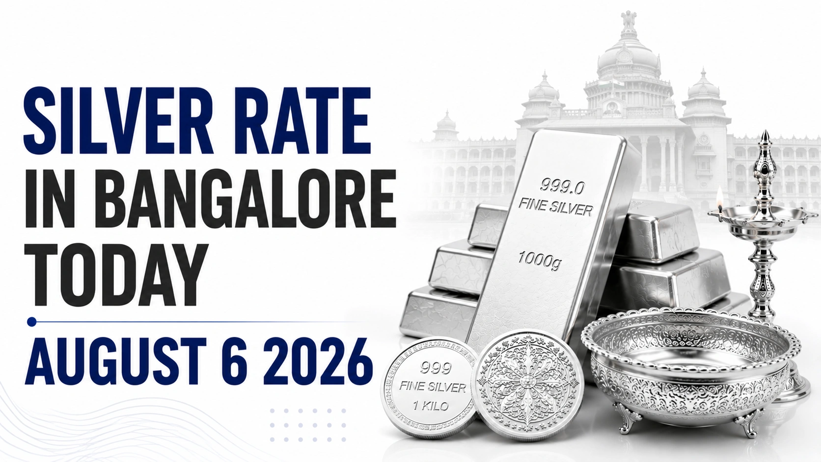 Silver Rate in Bangalore Today, August 6, 2026: Silver Holds at ₹240 Per Gram After Recent Uptick