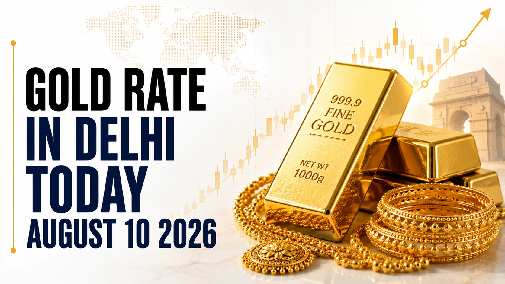 Gold Rate in Delhi Today: 24K Gold Falls to ₹15,212 on August 10