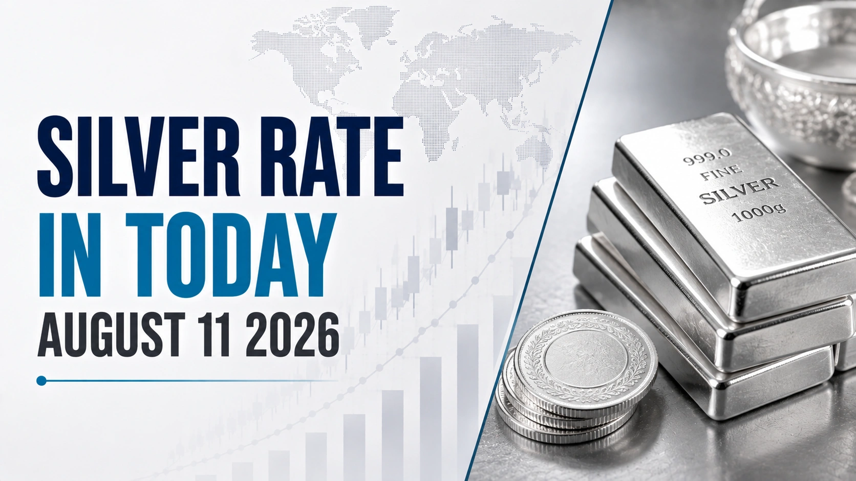 Silver Price Today, August 11, 2026: Silver Rises ₹10 to ₹255 Per Gram