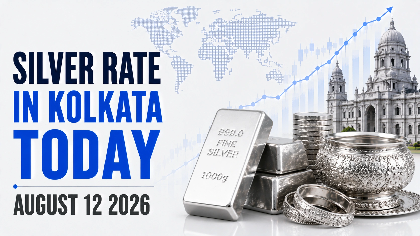Silver Rate in Kolkata Today, August 12, 2026: Silver Price Holds at ₹255 Per Gram