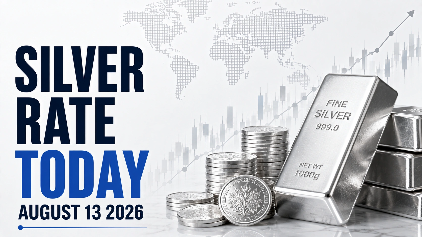 Silver Rate Today, August 13, 2026: Silver Price Holds at ₹255 Per Gram