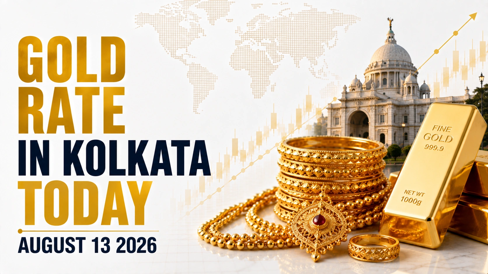 Gold Rate in Kolkata Today, August 13, 2026: 24K Gold Rises to ₹15,513 Per Gram