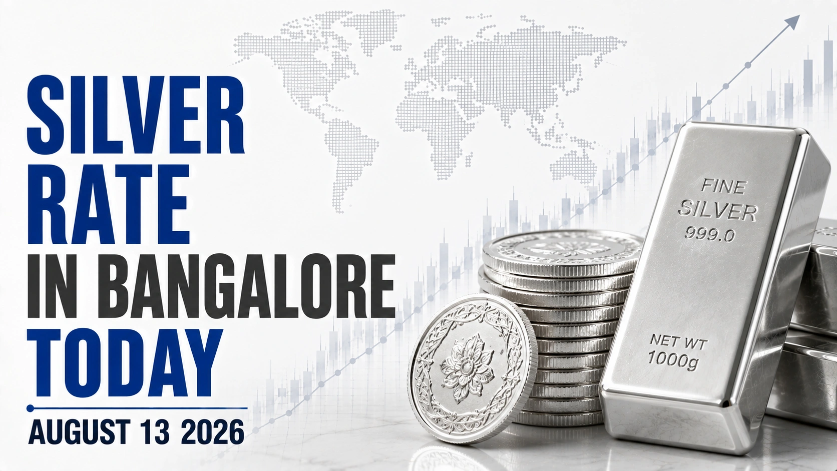 Silver Rate in Bangalore Today, August 13, 2026: Silver Price Holds at ₹255 Per Gram