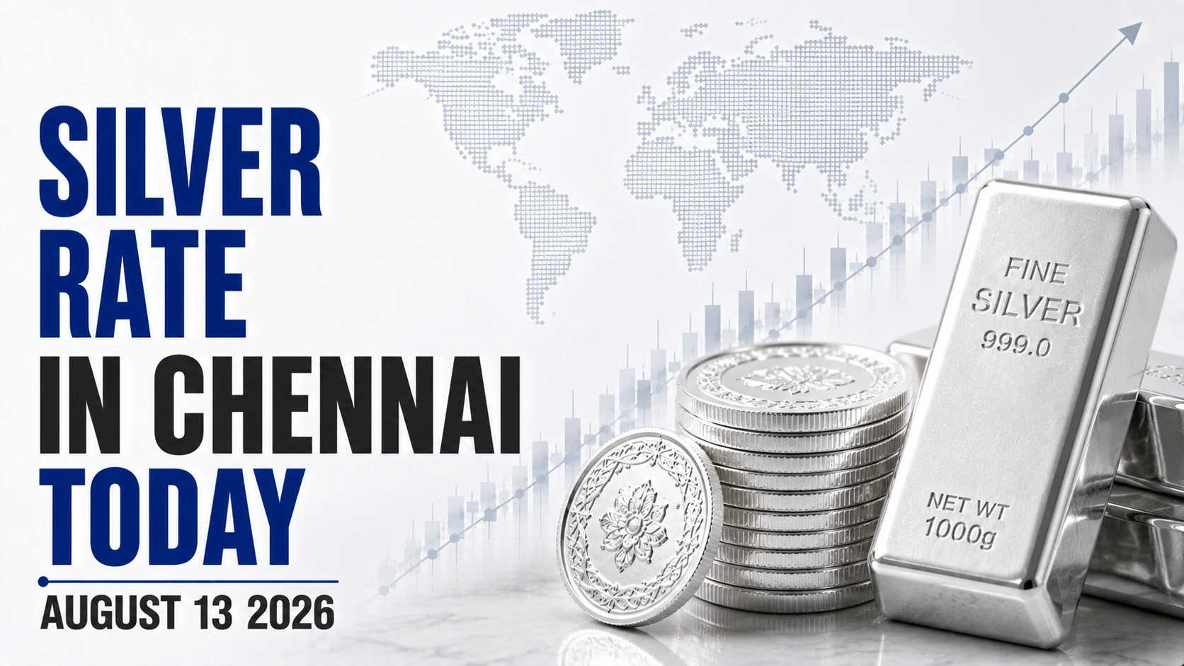 Silver Rate in Chennai Today, August 13, 2026: Silver Price Holds at ₹260 Per Gram