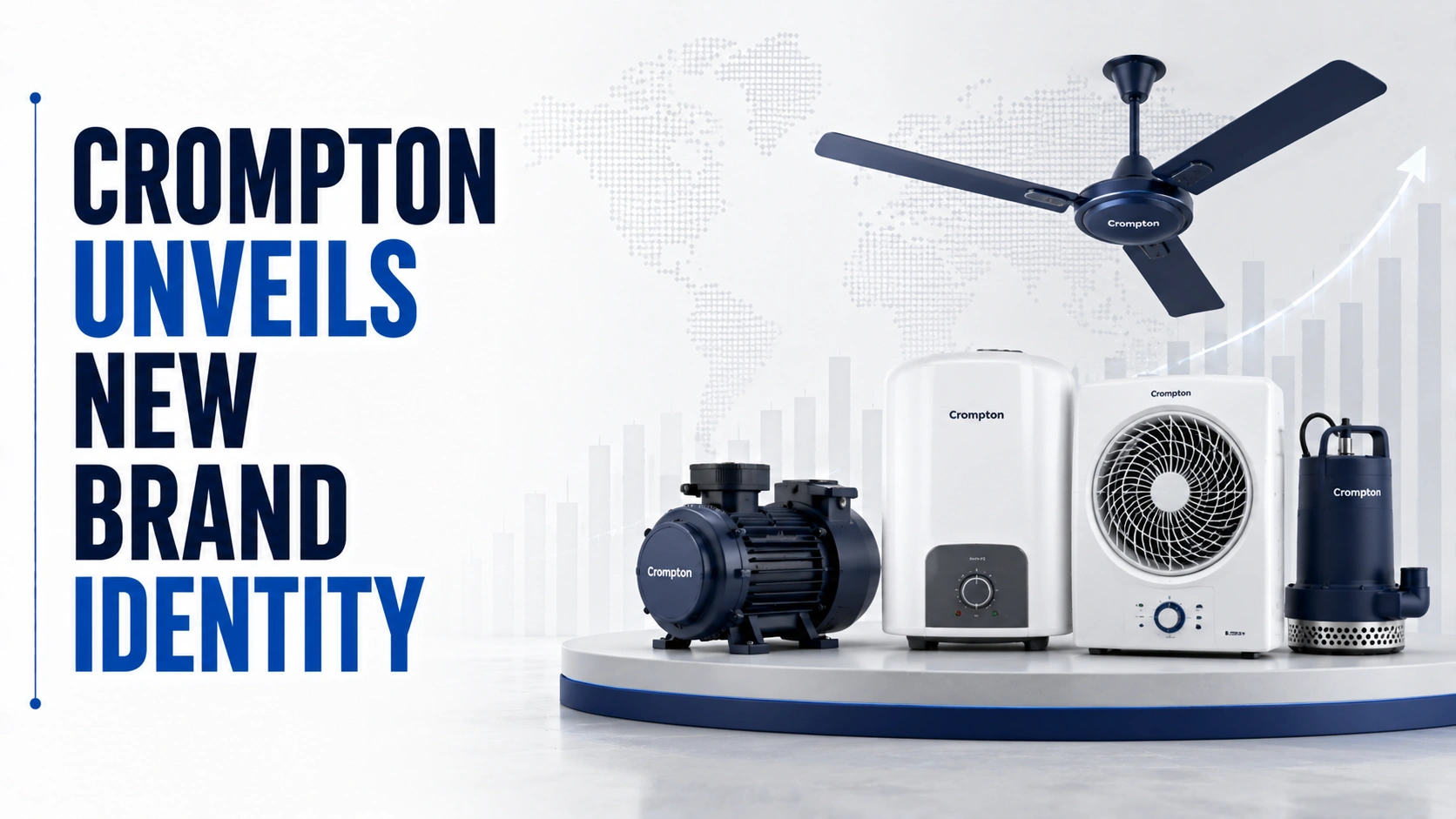 Crompton Unveils New Brand Identity; Shares Rise 0.20%