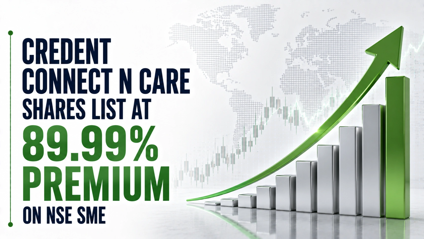 Credent Connect N Care Shares List At 89.99% Premium On NSE SME After 107 Times IPO Subscription