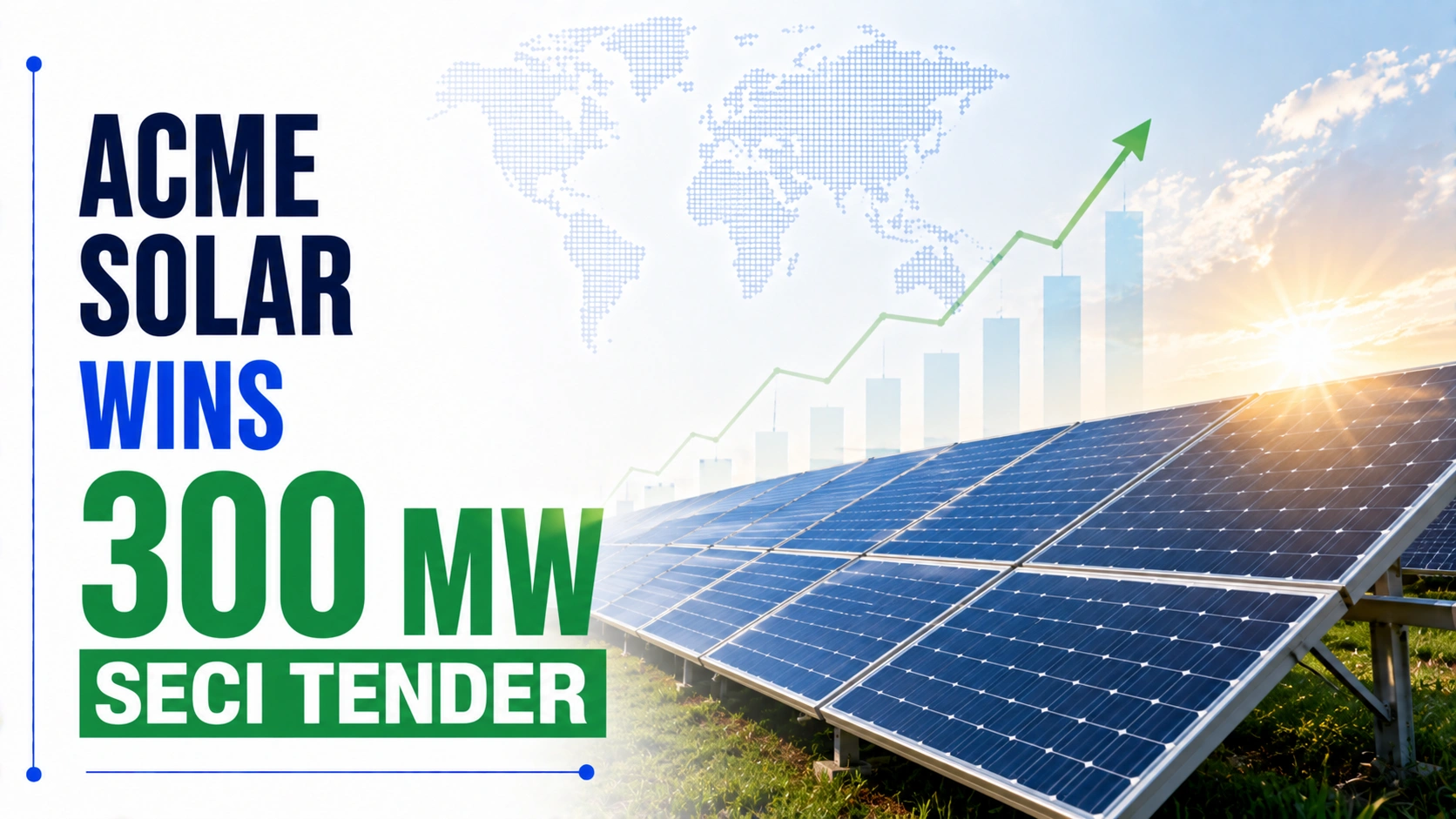 ACME Solar Wins 300 MW SECI Tender; Shares Fall 2.42%