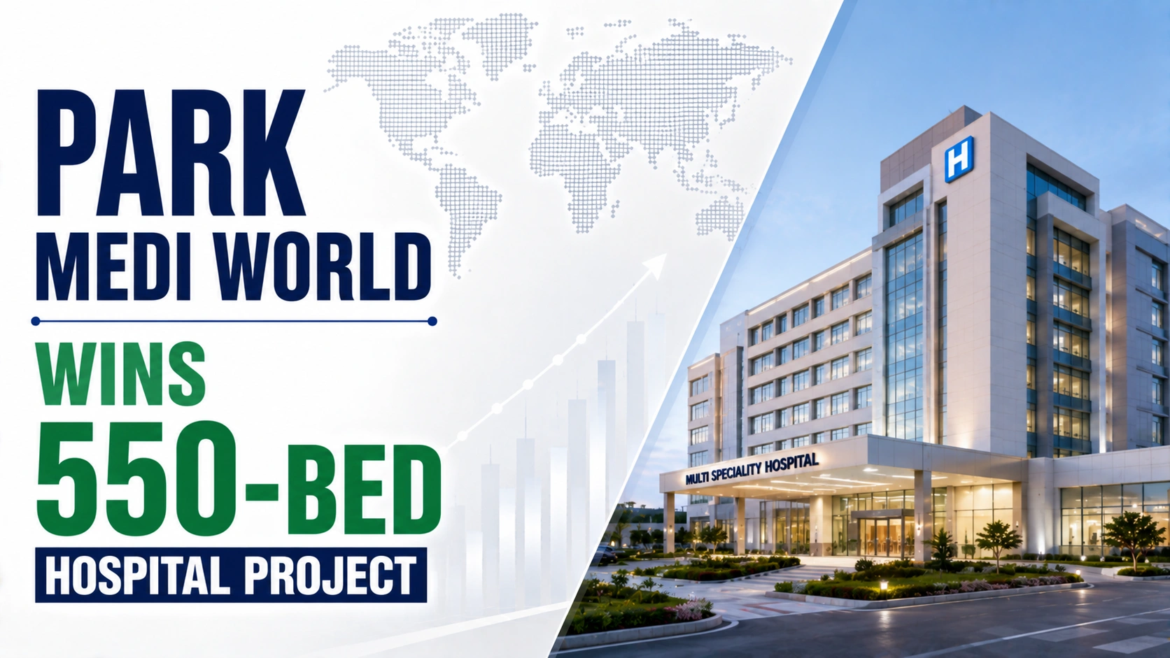 Park Medi World Wins 550-Bed Hospital Project; Shares Rise 1.76%