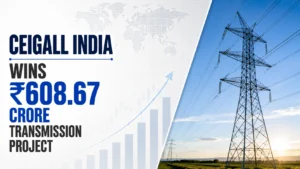 Ceigall India Wins ₹608.67 Crore Transmission Project; Shares Rise 4.46%