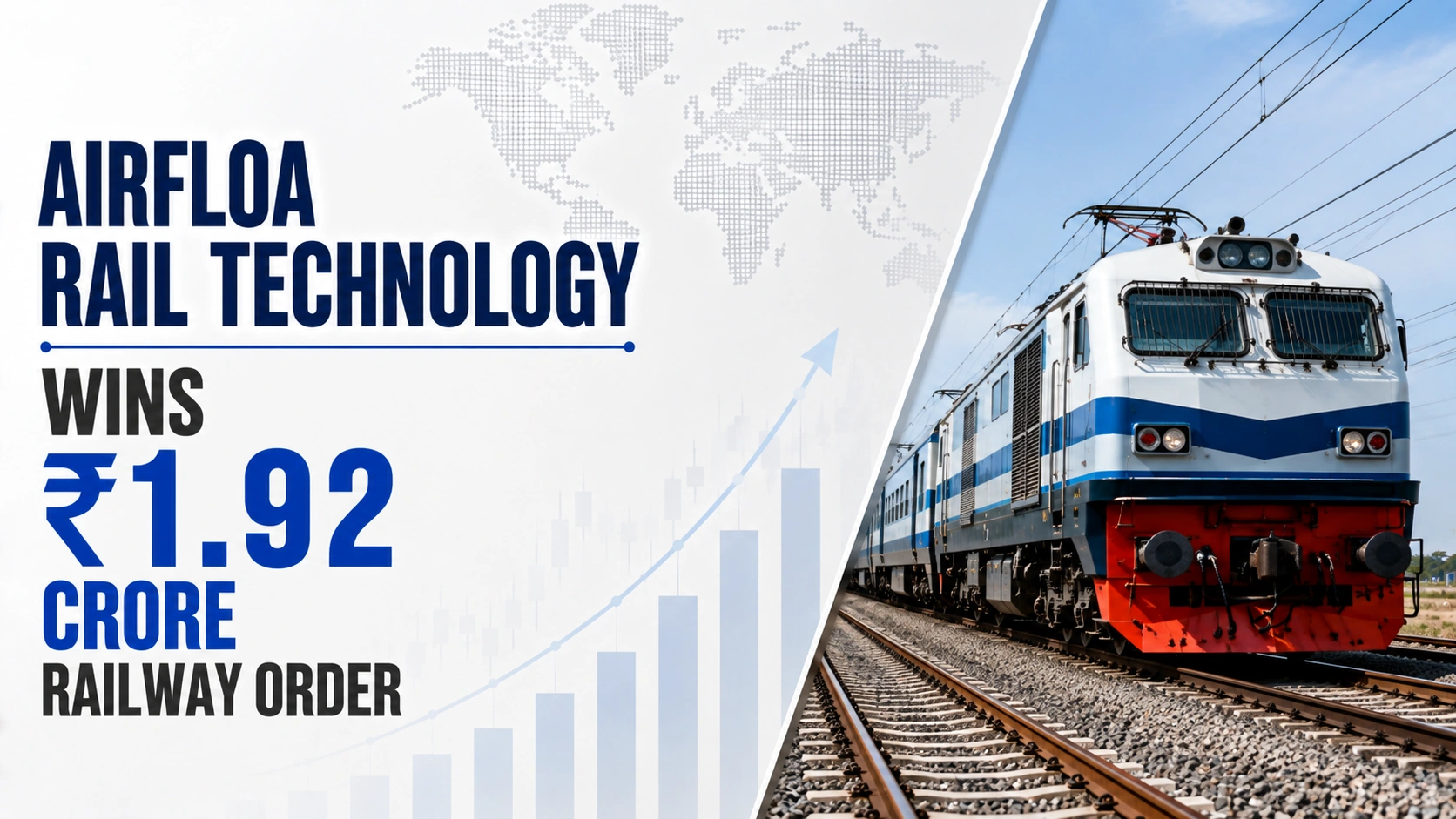 Airfloa Rail Technology Wins ₹1.92 Crore Railway Order; Shares Rise To ₹454.95