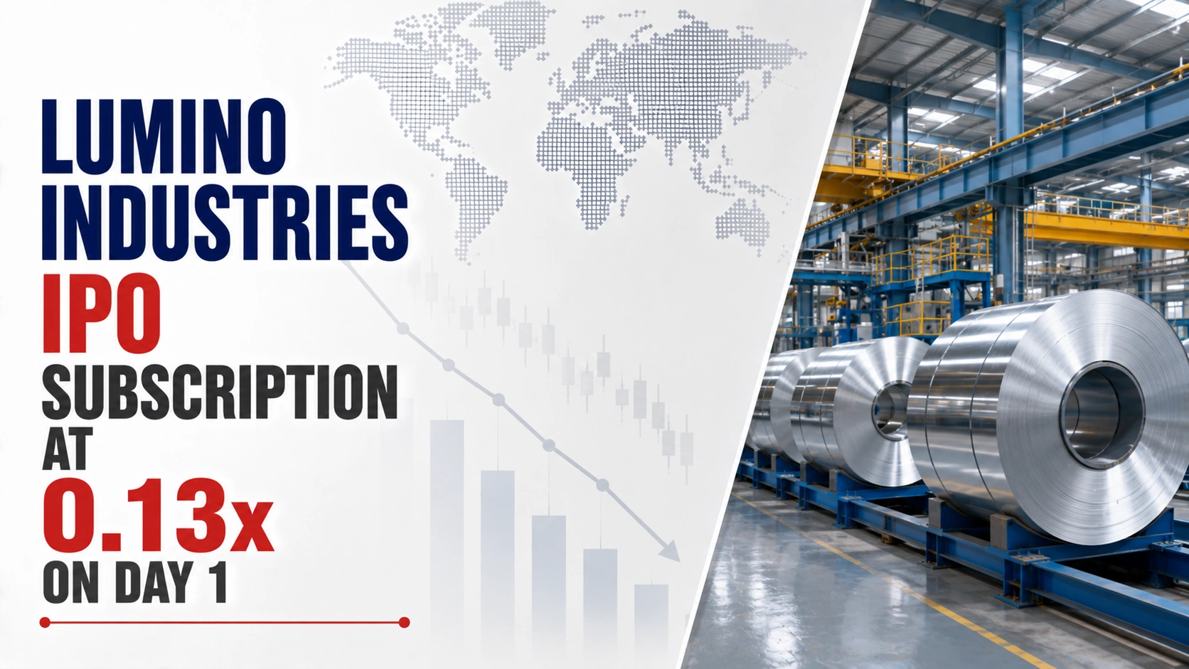 Lumino Industries IPO Subscription at 0.13x on Day 1; Retail Subscription at 0.19x