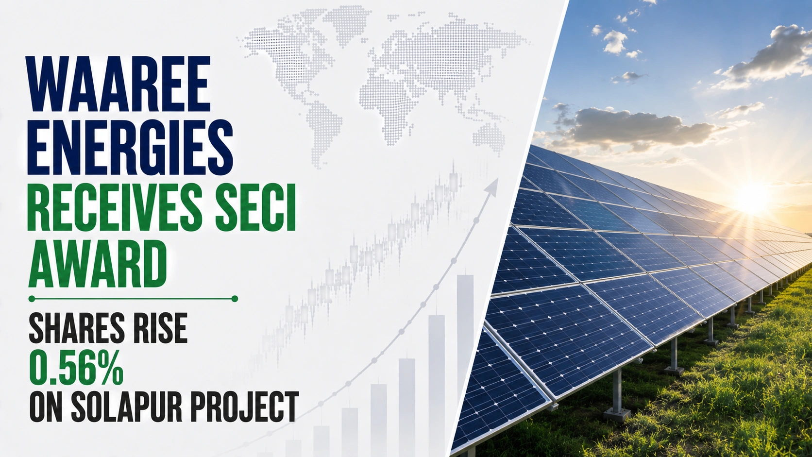 Waaree Energies Receives SECI Award; Shares Rise 0.56% On Solapur Project