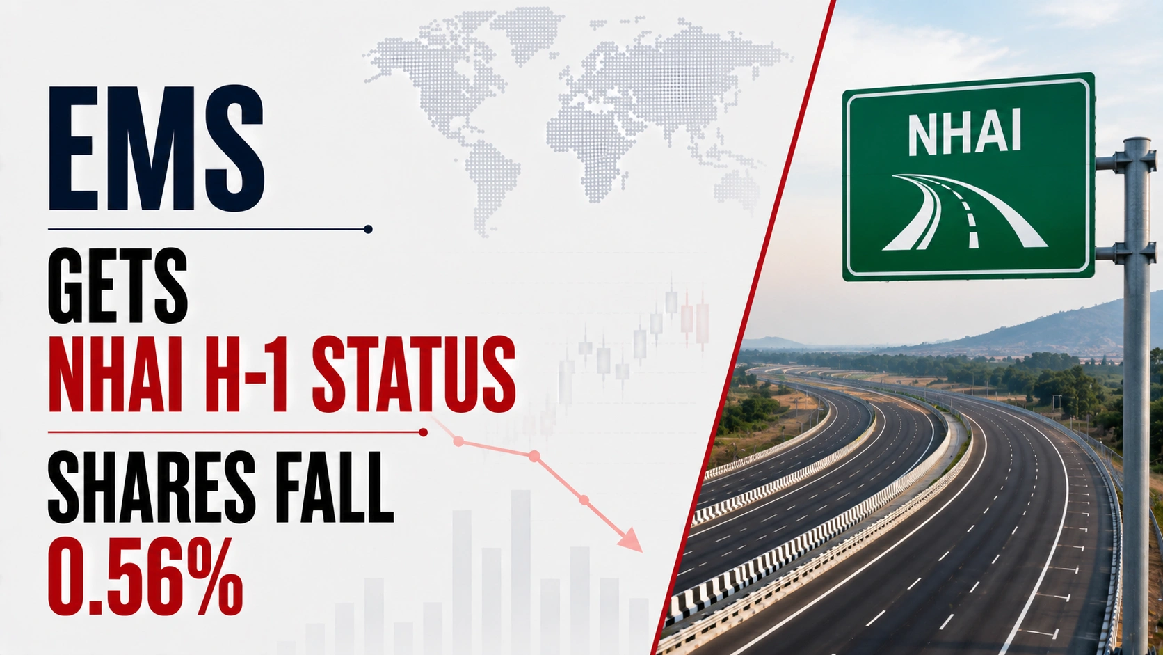 EMS Gets NHAI H-1 Status; Shares Fall 0.56%