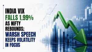 India VIX Falls 1.99% as Nifty Rebounds; Warsh Speech Keeps Volatility in Focus