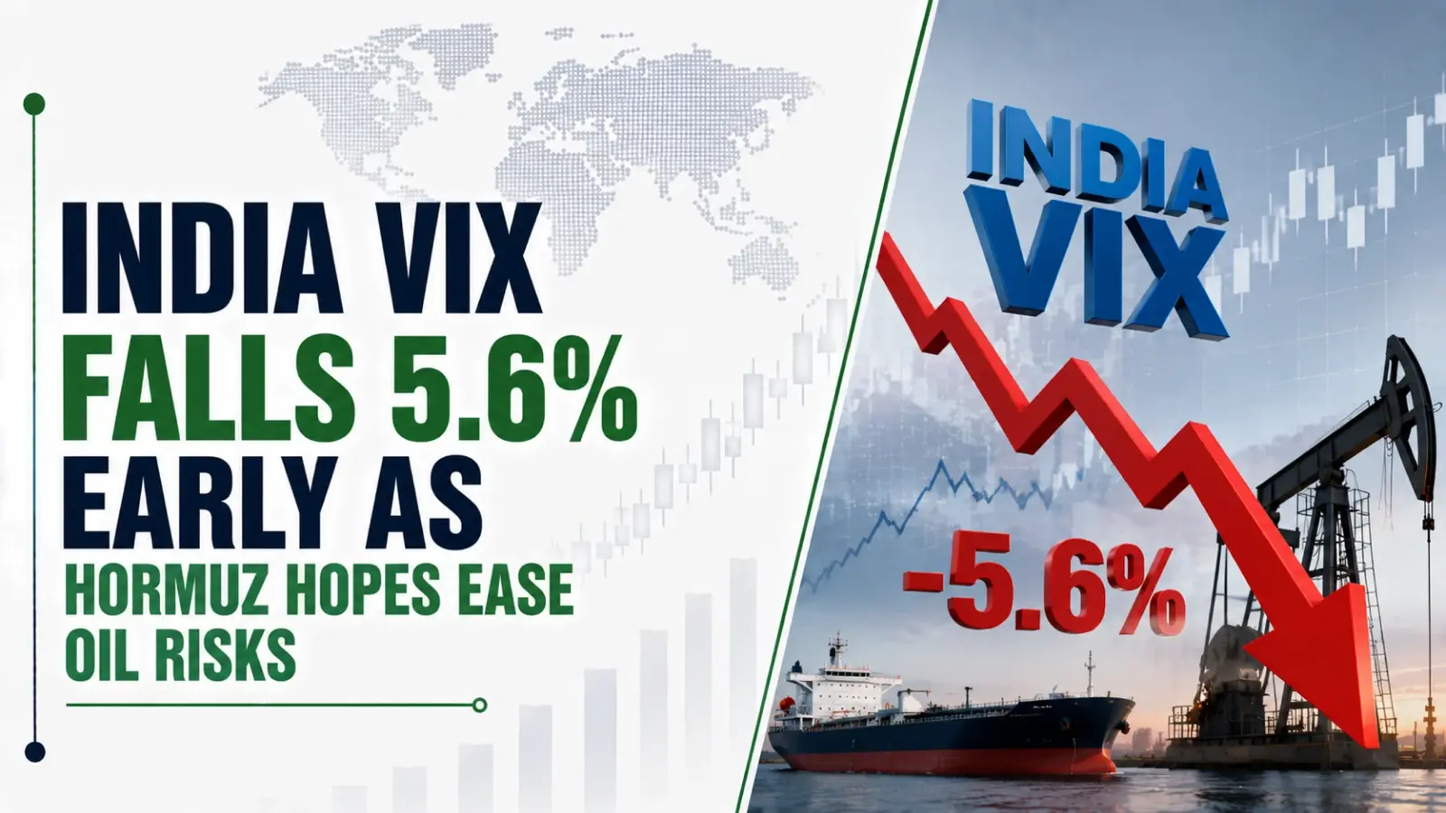 India VIX Falls 5.6% Early as Hormuz Hopes Ease Oil Risks