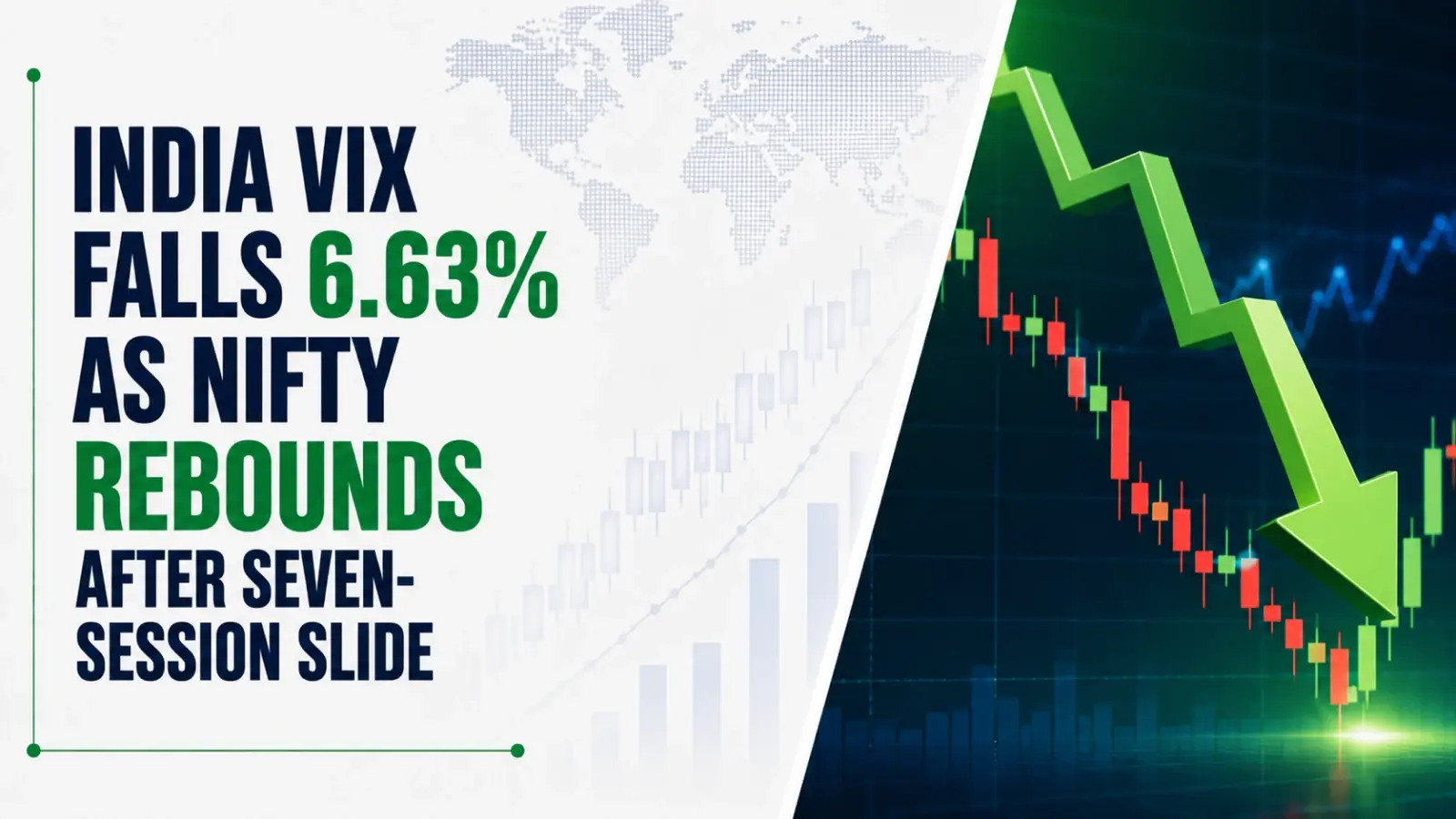 India VIX Falls 6.63% as Nifty Rebounds After Seven-Session Slide