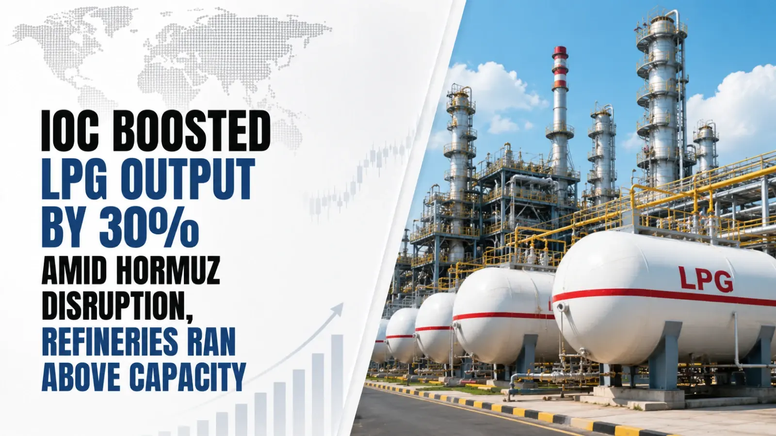 IOC Boosted LPG Output by 30% Amid Hormuz Disruption, Refineries Ran Above Capacity