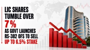 LIC Shares Tumble 9% as Govt Launches OFS to Sell Up to 6.5% Stake