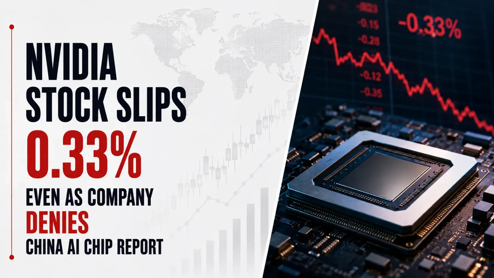 Nvidia Stock Slips 0.33% Even as Company Denies China AI Chip Report