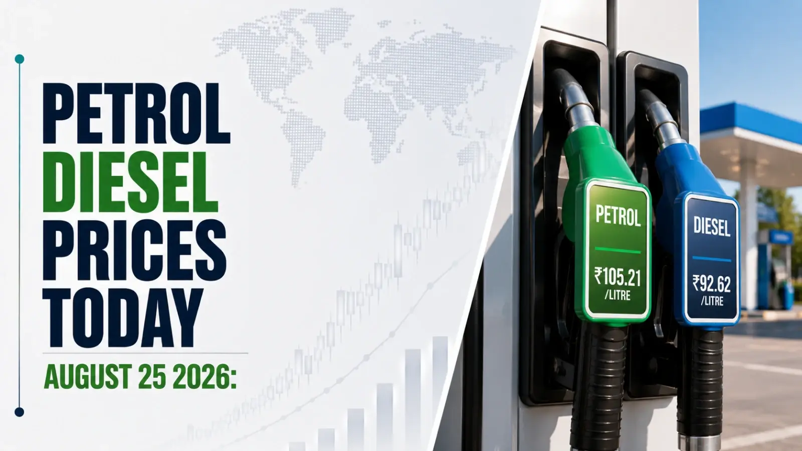 Petrol, Diesel Prices Today, August 25, 2026: Check Fuel Rates in Delhi, Mumbai, Kolkata, Chennai, Noida, Gurgaon