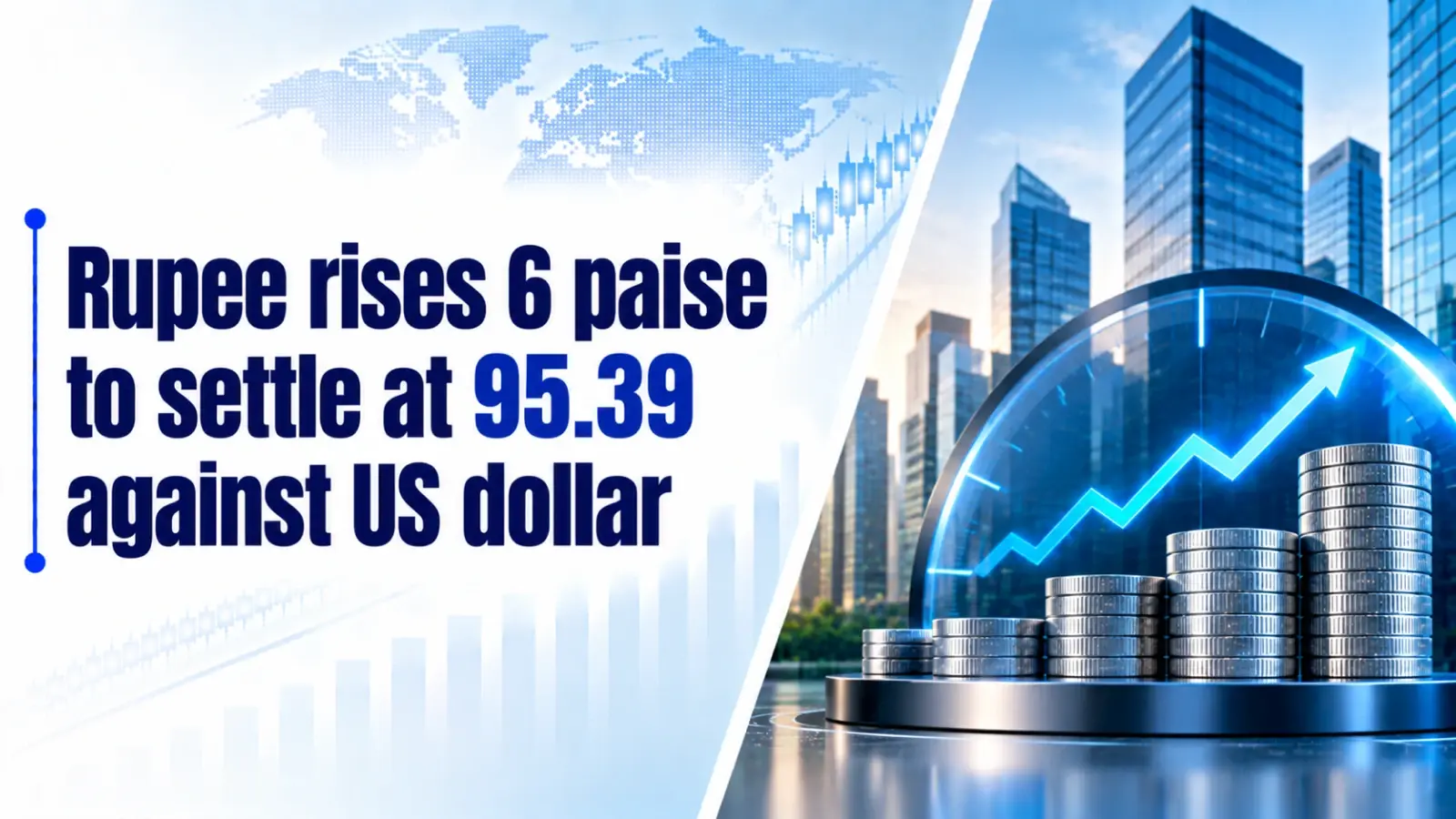 INR vs USD Rate, August 28, 2026: Rupee Rises 6 Paise To Settle at 95.39 Against US Dollar