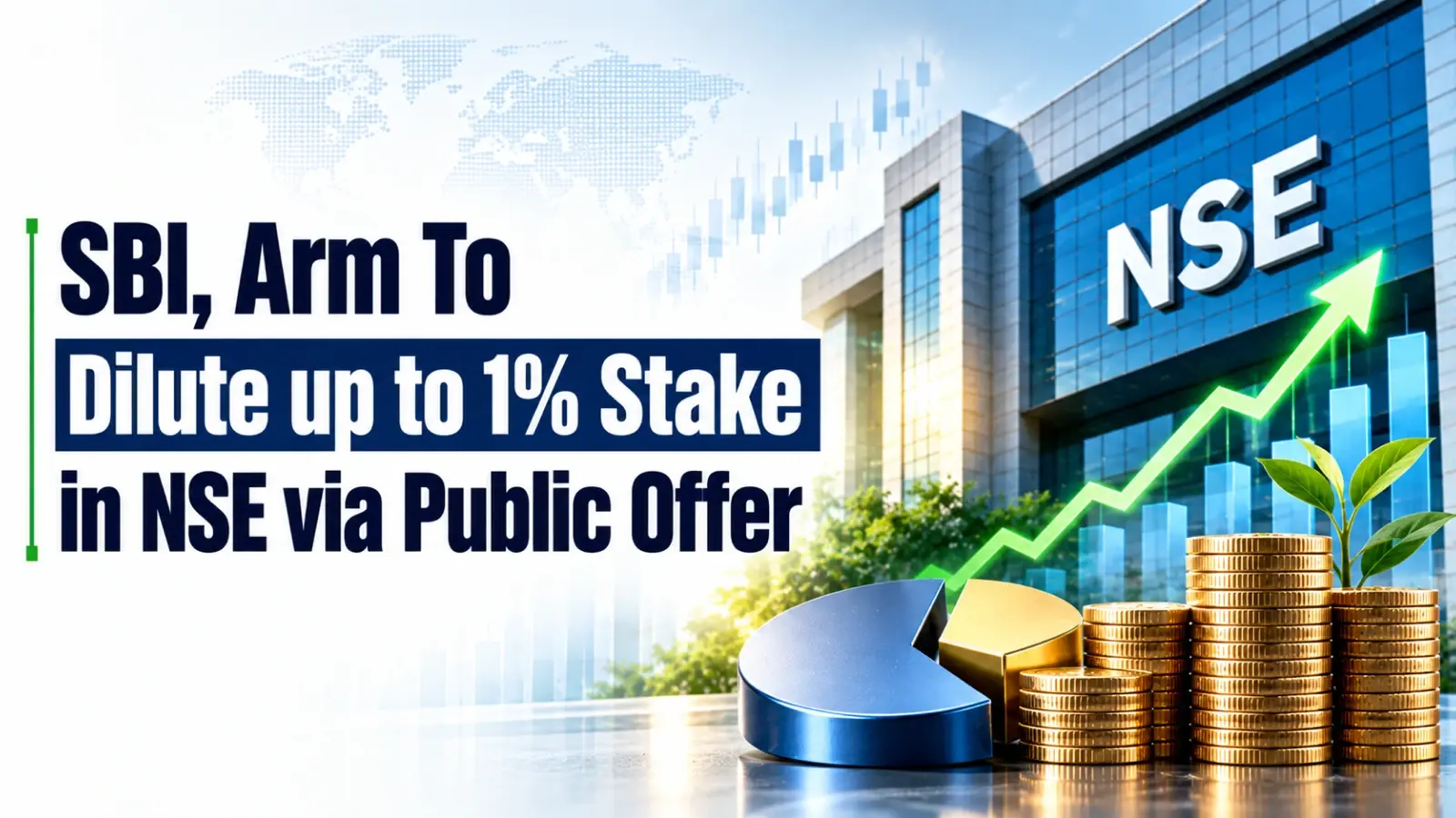 SBI, Arm To Dilute up to 1% Stake in NSE via Public Offer