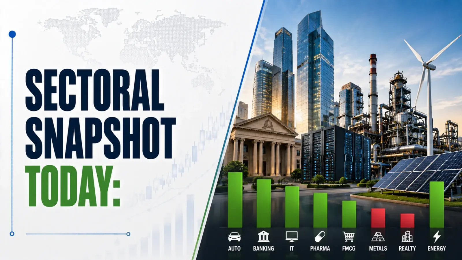 Sectoral Snapshot Today, August 26, 2026: IT, Infrastructure Drag; Banks, Metals Outperform