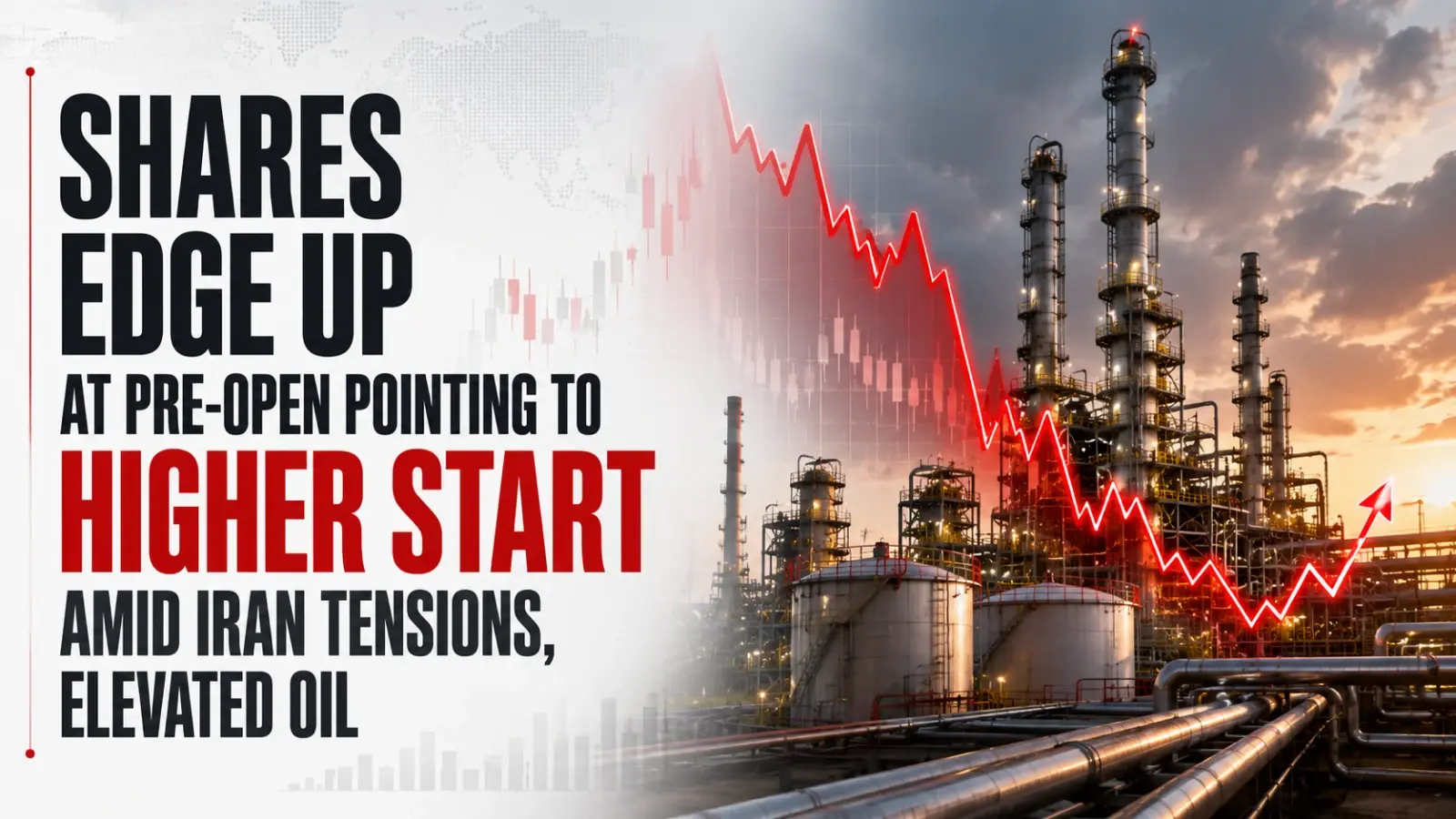 Shares Edge Up At Pre-Open Pointing To Higher Start Amid Iran Tensions, Elevated Oil