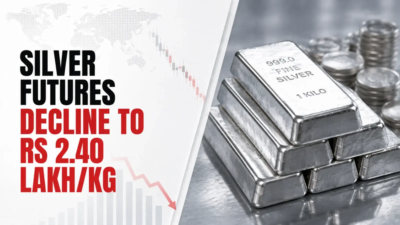Silver Futures Decline to Rs 2.40 Lakh/Kg