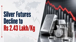 Silver Futures Decline to Rs 2.43 Lakh/Kg