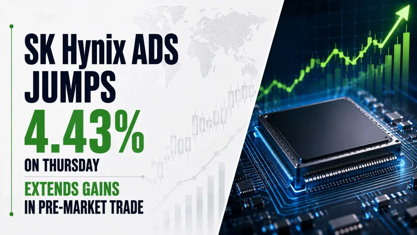 SK Hynix ADS Jumps 4.43% On Thursday, Extends Gains in Pre-Market Trade
