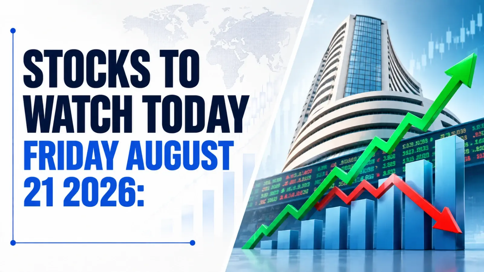 Stocks to Watch Today, Friday, August 21, 2026: RailTel, InterGlobe Aviation, Saatvik Green Energy, Kfin Technologies and Niva Bupa Health Insurance